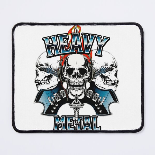 Item preview, Heavy Metal Three Skulls Crossed Guitars Design designed and sold by ClevelaSchmitt.