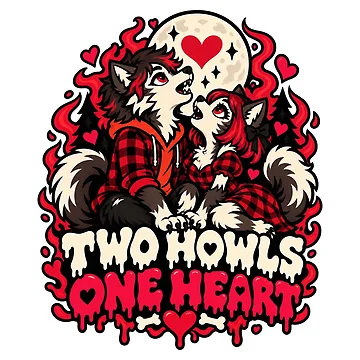 Artwork thumbnail, Two Howls one Heart by JamesSpring