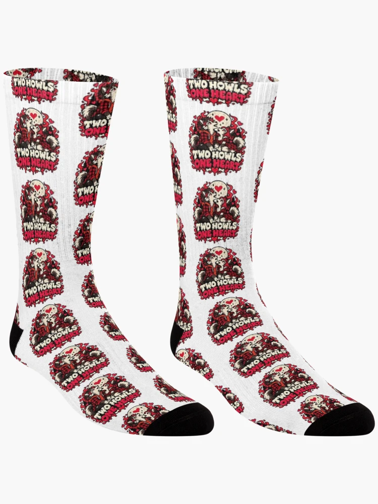 Thumbnail 3 of 5, Socks, Two Howls one Heart designed and sold by JamesSpring.