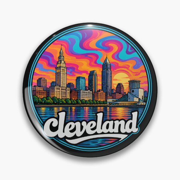 Item preview, Cleveland Ohio Travel Trippy designed and sold by TomFrontierArt.
