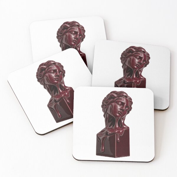 Item preview, Melted Porcelain | Burgundy Surreal Ceramic Sculpture designed and sold by rigelcreation.
