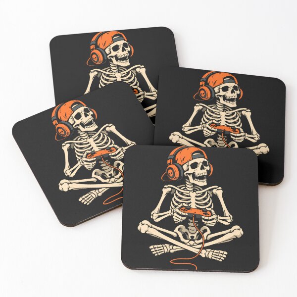 Item preview, Gaming Skeleton With Headphones designed and sold by ISTI-KIU-hu.