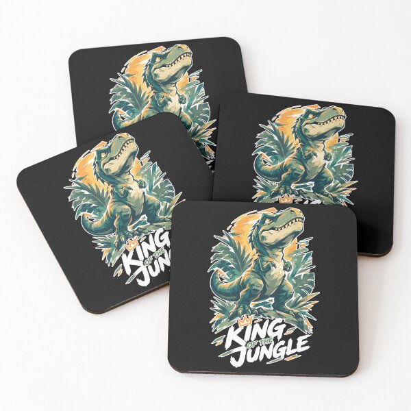 Item preview, Little T-Rex King of the Jungle Dino Saying designed and sold by Pineapple-Tree.