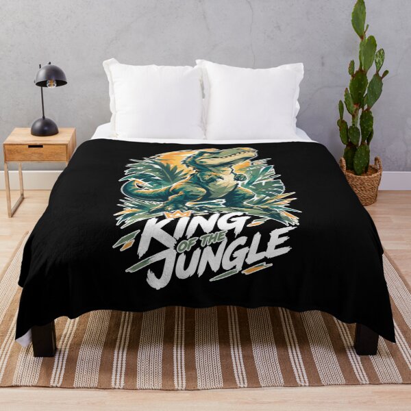Item preview, Little T-Rex King of the Jungle Dino Saying designed and sold by Pineapple-Tree.