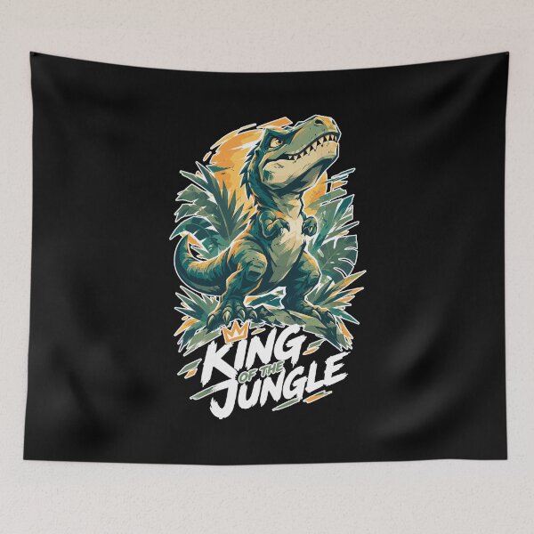 Item preview, Little T-Rex King of the Jungle Dino Saying designed and sold by Pineapple-Tree.