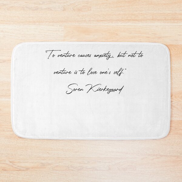 Item preview, To Venture Causes Anxiety - Søren Kierkegaard Quote designed and sold by 4ever-Undaunted.