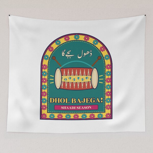 Item preview, Dhol Bajega - Pakistani Truck Art Shaadi designed and sold by Chai & Chaos.