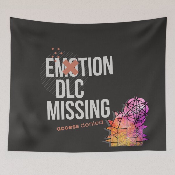 Item preview, Emotion DLC Missing – Gamer Sarcasm Humor designed and sold by GraphicComet.
