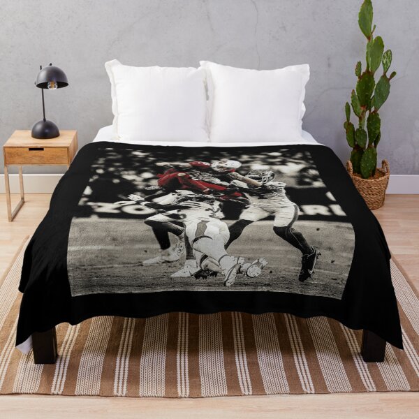 Item preview, Red Jersey Football Player Vintage Action Collage designed and sold by ToonEra.