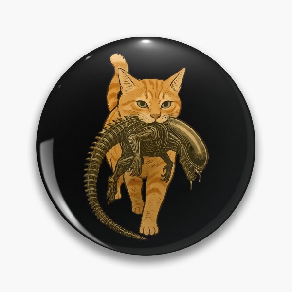 Item preview, Cat Carrying Alien Funny Sci Fi Cat Horror Halloween designed and sold by serialcarachts.