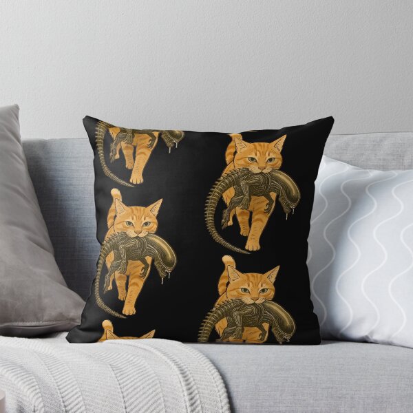 Item preview, Cat Carrying Alien Funny Sci Fi Cat Horror Halloween designed and sold by serialcarachts.