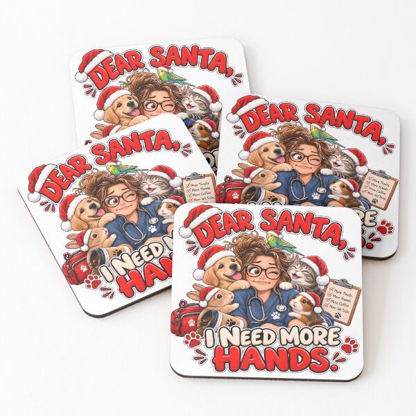 Item preview, Dear Santa, I Need More Hands – Funny Vet Tech Christmas Gift designed and sold by Bettybee00.