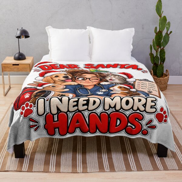 Item preview, Dear Santa, I Need More Hands – Funny Vet Tech Christmas Gift designed and sold by Bettybee00.