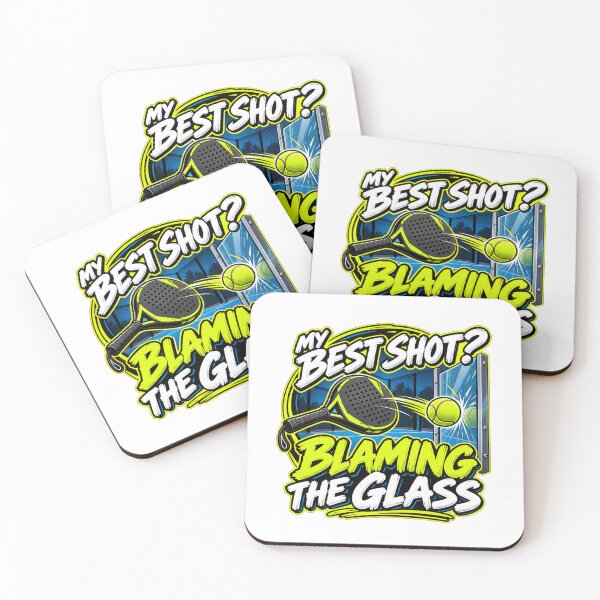 Item preview, My Best Shot? Blaming The Glass Funny Padel Humor designed and sold by WeirdlyMild.
