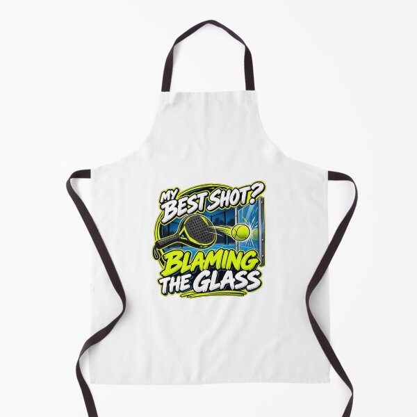 Item preview, My Best Shot? Blaming The Glass Funny Padel Humor designed and sold by WeirdlyMild.