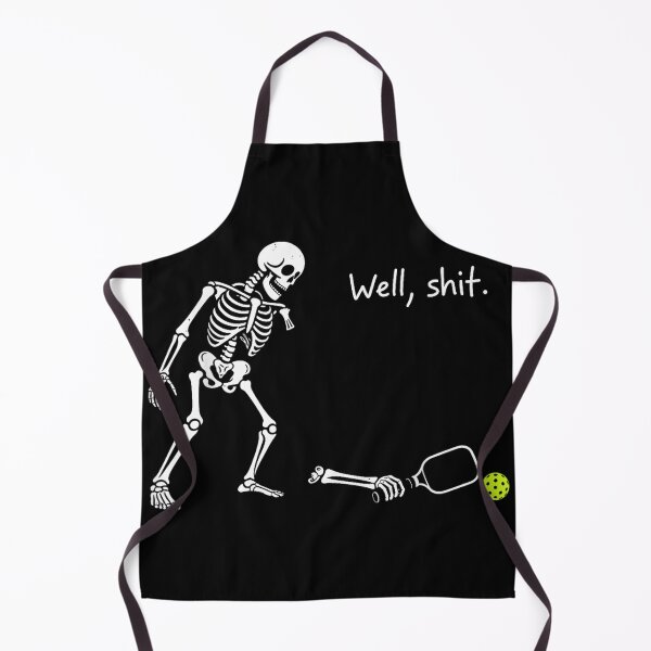 Item preview, Well Shit Funny Skeleton Pickleball Player Humor Halloween designed and sold by HenikaPonko.