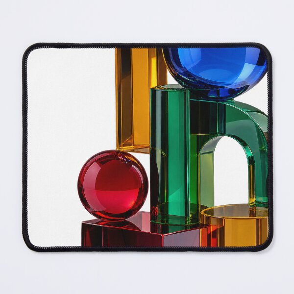 Item preview, Chromatic Glass Objects | Luxury Geometric Glass Sculpture designed and sold by rigelcreation.