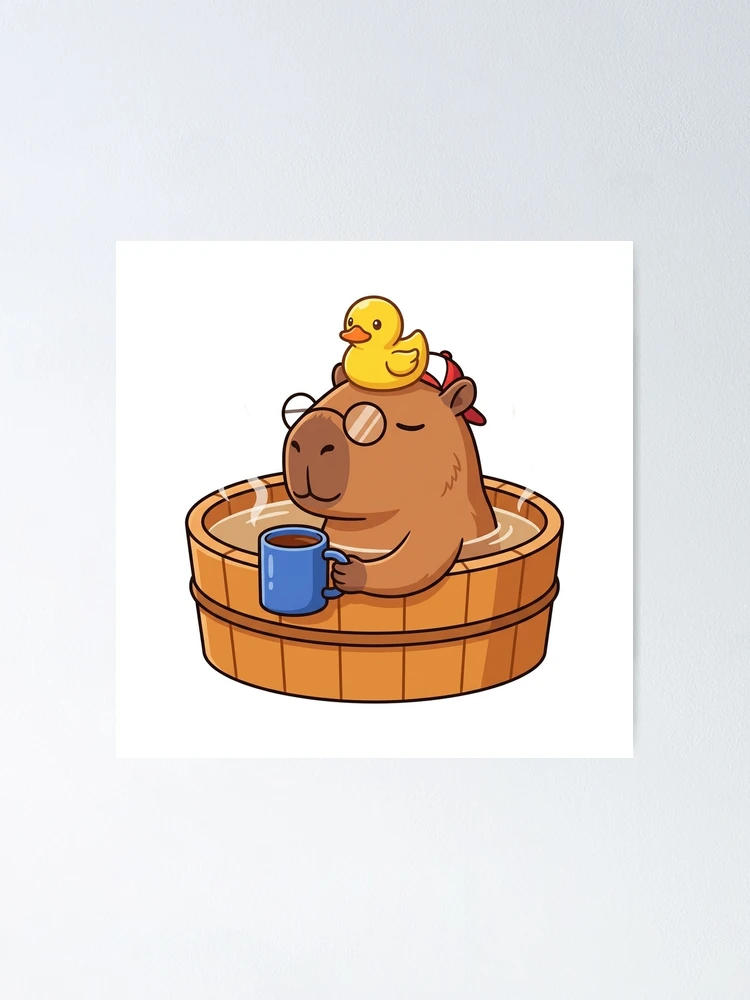 Thumbnail 1 of 3, Poster, Zen Capybara Programmer designed and sold by YNAMREG.