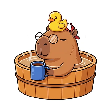 Artwork thumbnail, Zen Capybara Programmer by YNAMREG
