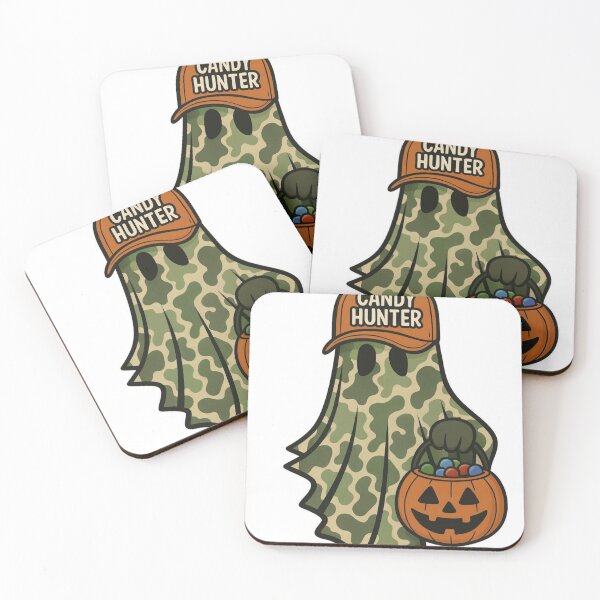 Item preview, Candy Hunter Camouflage Ghost – Funny Halloween Trick or Treat Pumpkin designed and sold by Roviko92.