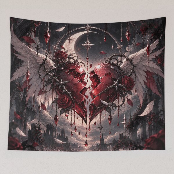 Item preview, A Shattered Heart Takes Wing in a Dark Fantasy World. designed and sold by MissYouONLY.