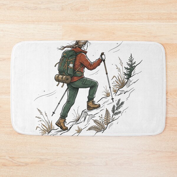 Item preview, hiking — Expressive line art Artwork designed and sold by DigitalGraphic1.