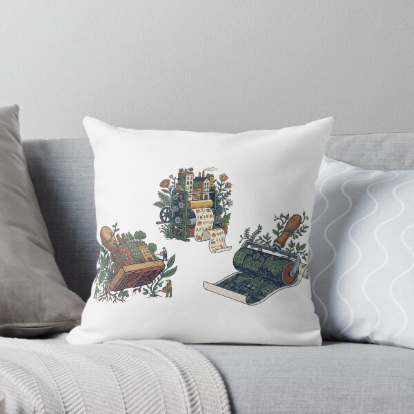 Item preview, garden city printing — Modern flat editorial Artwork designed and sold by DigitalGraphic1.
