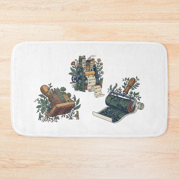 Item preview, garden city printing — Modern flat editorial Artwork designed and sold by DigitalGraphic1.