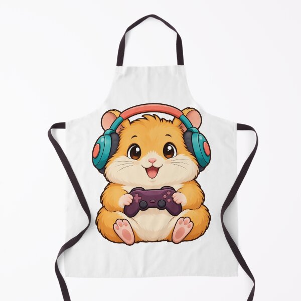 Item preview, Gamer Hamster With Headphones and Controller designed and sold by CozyMigo.
