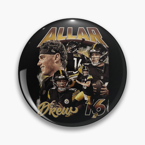 Item preview, Black Gold Quarterback Number 16 Vintage Collage designed and sold by ToonEra.