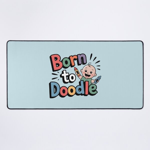 Item preview, Born to Doodle – Cute Doodle Artist and Drawing Lover Design designed and sold by Jollys-ArtShop.