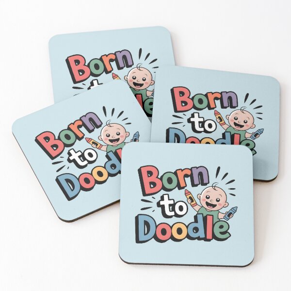 Item preview, Born to Doodle – Cute Doodle Artist and Drawing Lover Design designed and sold by Jollys-ArtShop.