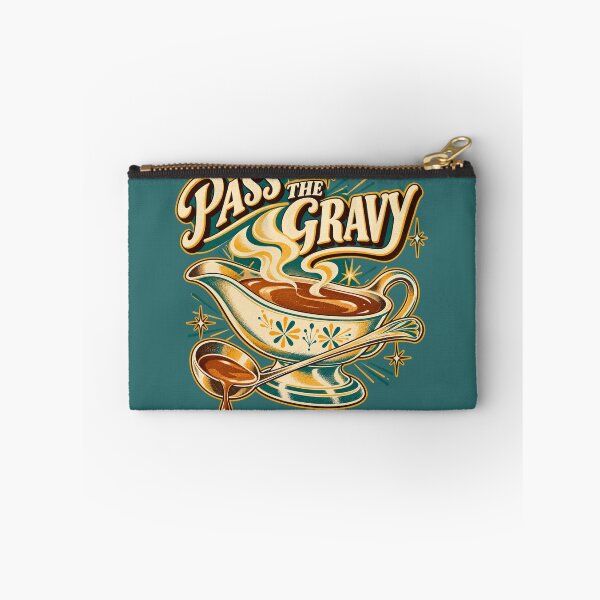 Item preview, Pass the Gravy Funny Retro Thanksgiving 1950s Kitchen Ad Style Design designed and sold by MagicMakerPh.