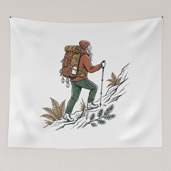 Item preview, to wear hiking — Expressive line art Artwork designed and sold by DigitalGraphic1.