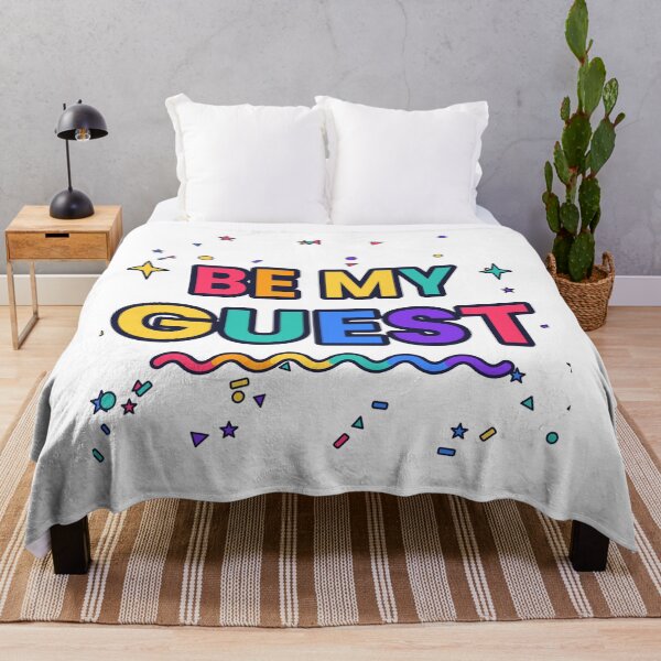 Item preview, Be My Guest Colorful Welcome Slogan Design designed and sold by JiderichHub.