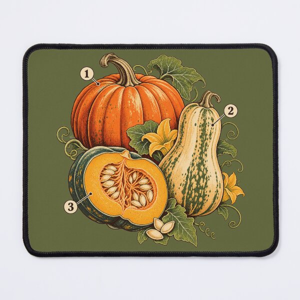 Item preview, Vintage Botanical Pumpkin Squash Plate Antique Harvest Thanksgiving Art Design designed and sold by MagicMakerPh.