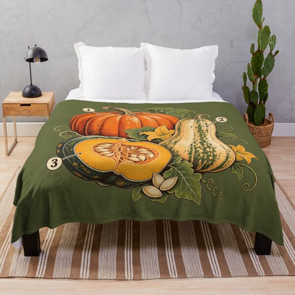 Item preview, Vintage Botanical Pumpkin Squash Plate Antique Harvest Thanksgiving Art Design designed and sold by MagicMakerPh.