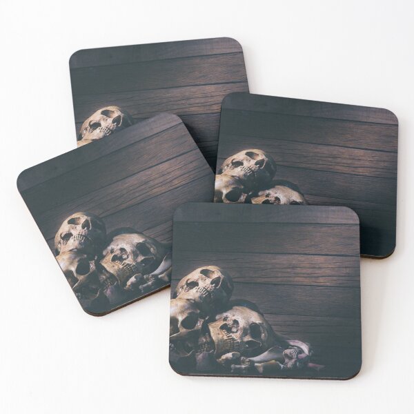 Item preview, Pile of Human Skulls Vintage Horror Still Life designed and sold by INSIDE-dsgn.