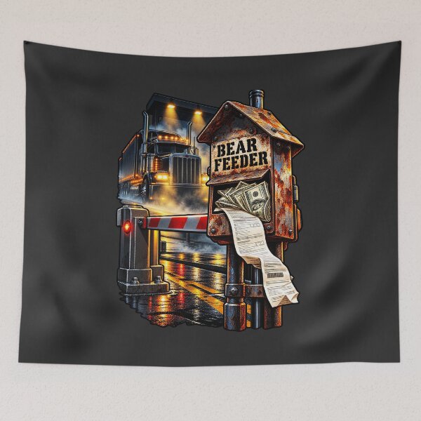 Item preview, Toll Station Trucker & Bear Feeder designed and sold by NomadForge.