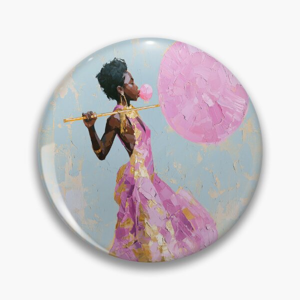 Item preview, Elegant Pink Impasto Woman with Parasol designed and sold by colorful-white.