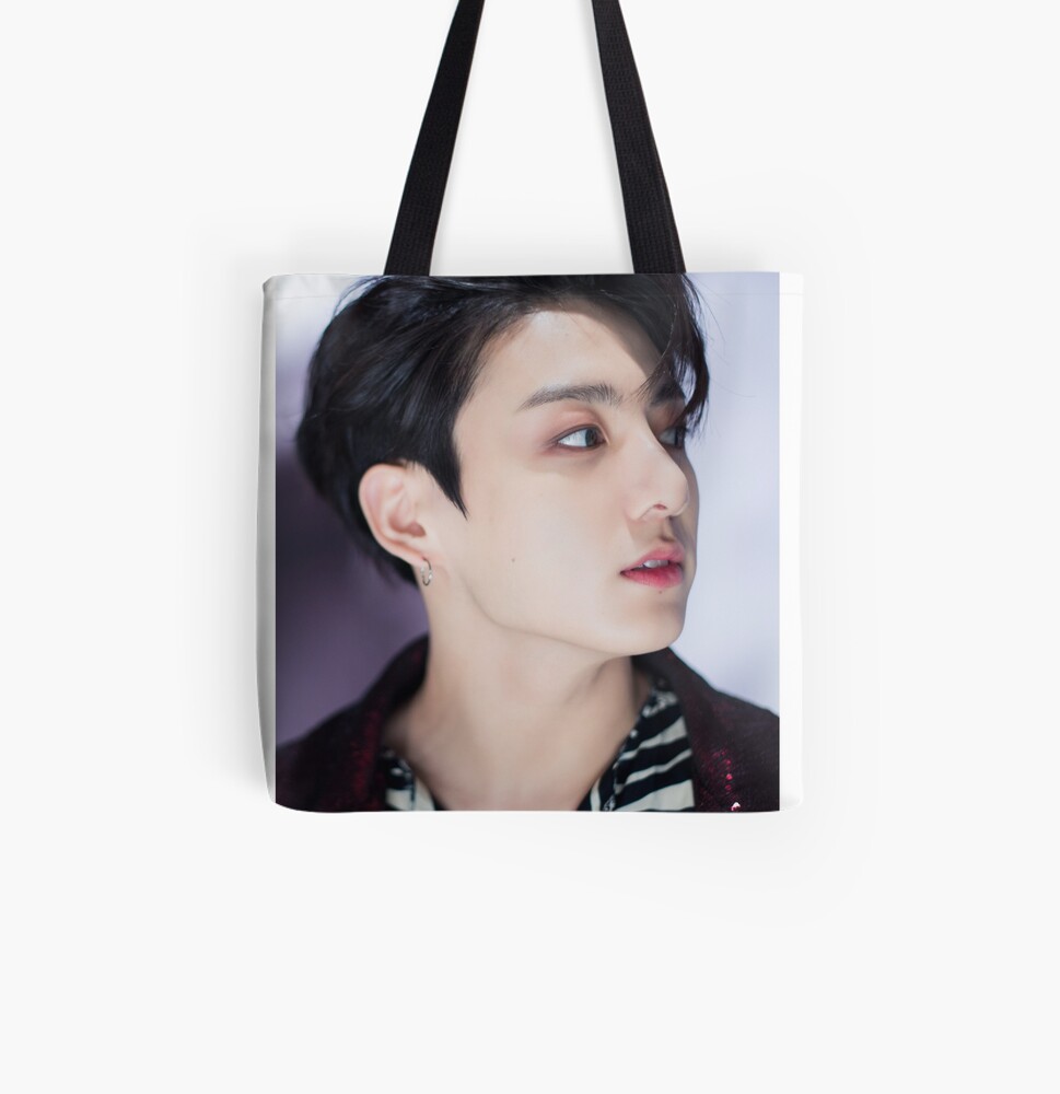 BTS JUNGKOOK FAKE LOVE Drawstring Bag for Sale by kikimini