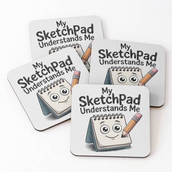 Item preview, My Sketchpad Understands Me – Funny Artist and Sketching Quote designed and sold by Jollys-ArtShop.
