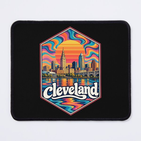 Item preview, Cleveland Ohio Trippy Art Travel designed and sold by TomFrontierArt.