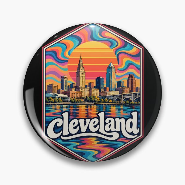 Item preview, Cleveland Ohio Trippy Art Travel designed and sold by TomFrontierArt.