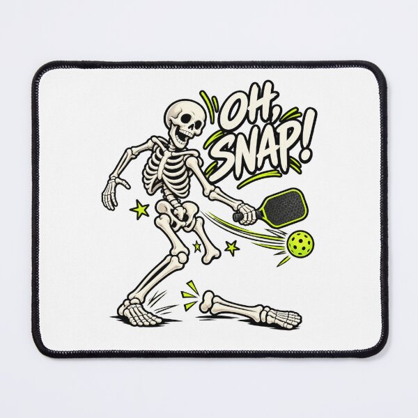 Item preview, Oh Snap Funny Pickleball Skeleton Broken Bone Sports Humor designed and sold by MaskedTarget.