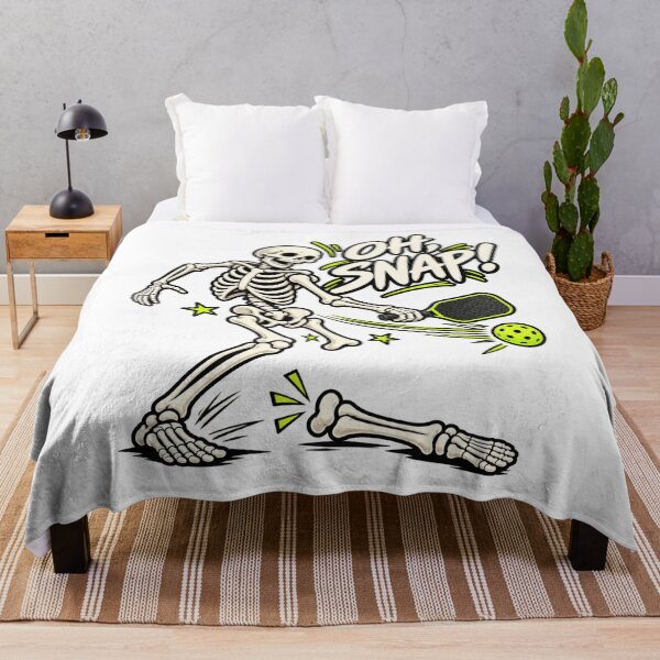 Item preview, Oh Snap Funny Pickleball Skeleton Broken Bone Sports Humor designed and sold by MaskedTarget.