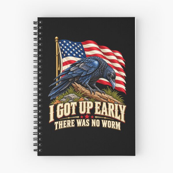 Item preview, I Got Up Early There was No Worm Patriotic Morning Bird T-Shirt designed and sold by Trendably.