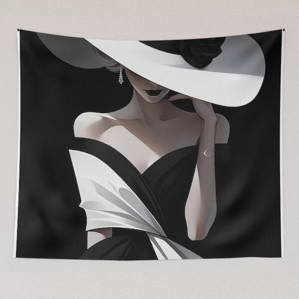 Item preview, Elegant Lady in Hat designed and sold by bernard44.