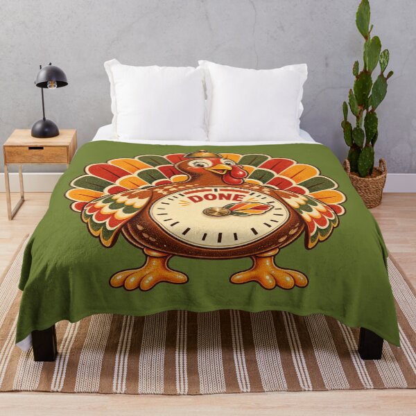 Item preview, Retro Turkey Kitchen Timer Done Thanksgiving Vintage Cooking Humor Design designed and sold by MagicMakerPh.