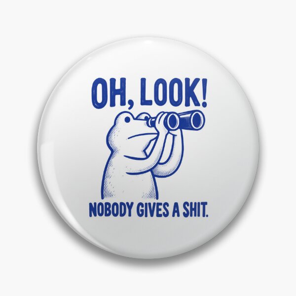 Item preview, Oh Look Nobody Gives a Shit Funny Frog designed and sold by emilydabblese.